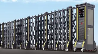 Automatic collapsible gate