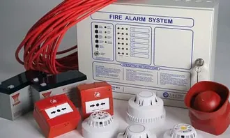 Addressable fire alarm panel and detectors