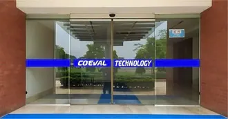 Automatic sensor sliding glass door